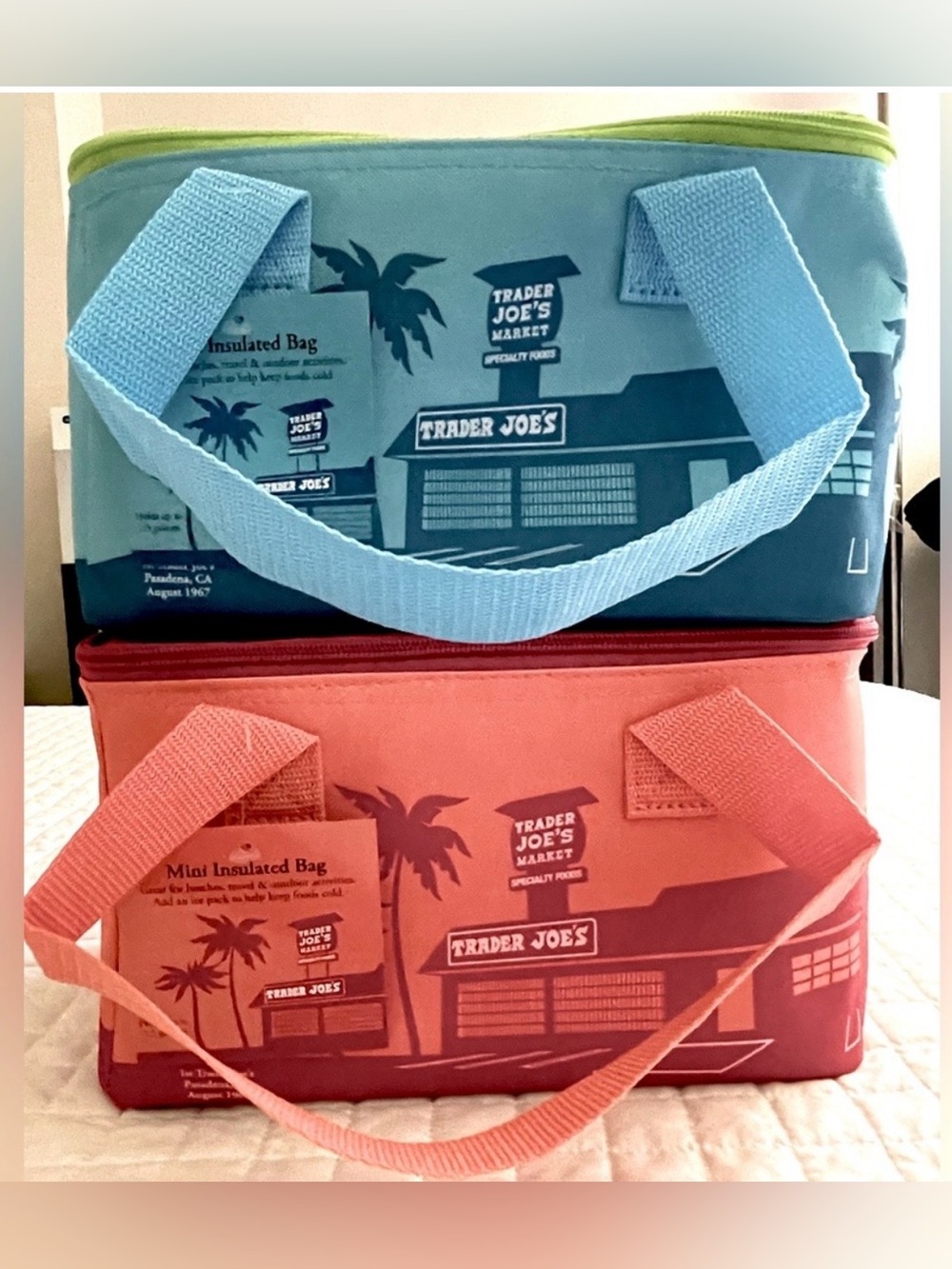 Trader Joe’s Mini Coolers Set of 2 Pieces New with tags
